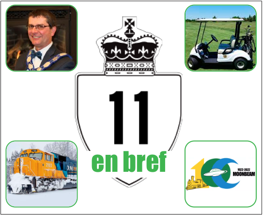 11 en bref : Ontario Northland, subvention 100e et voiturette de golf
