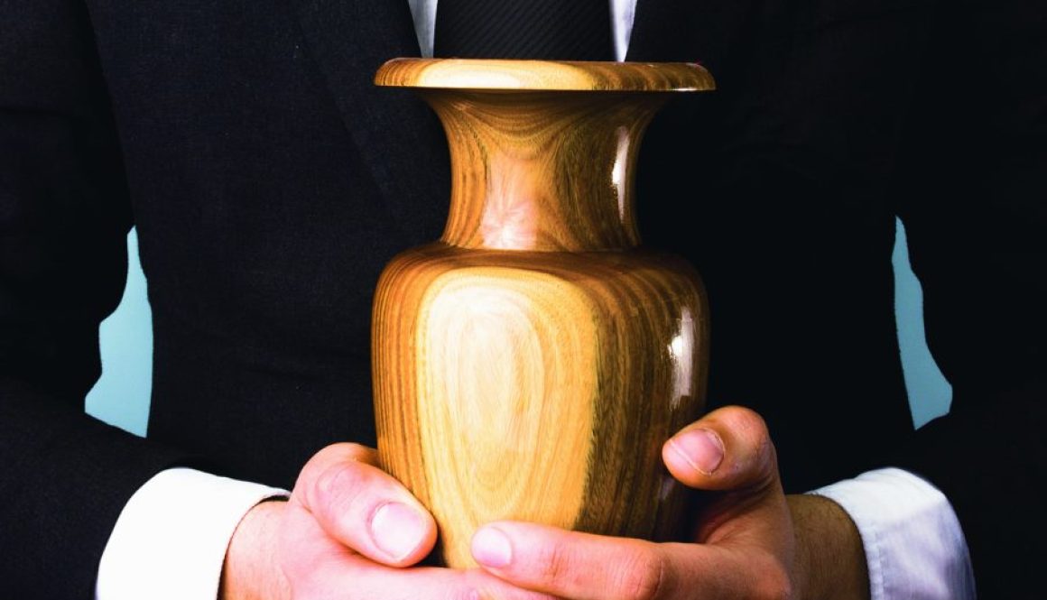 Man with urn