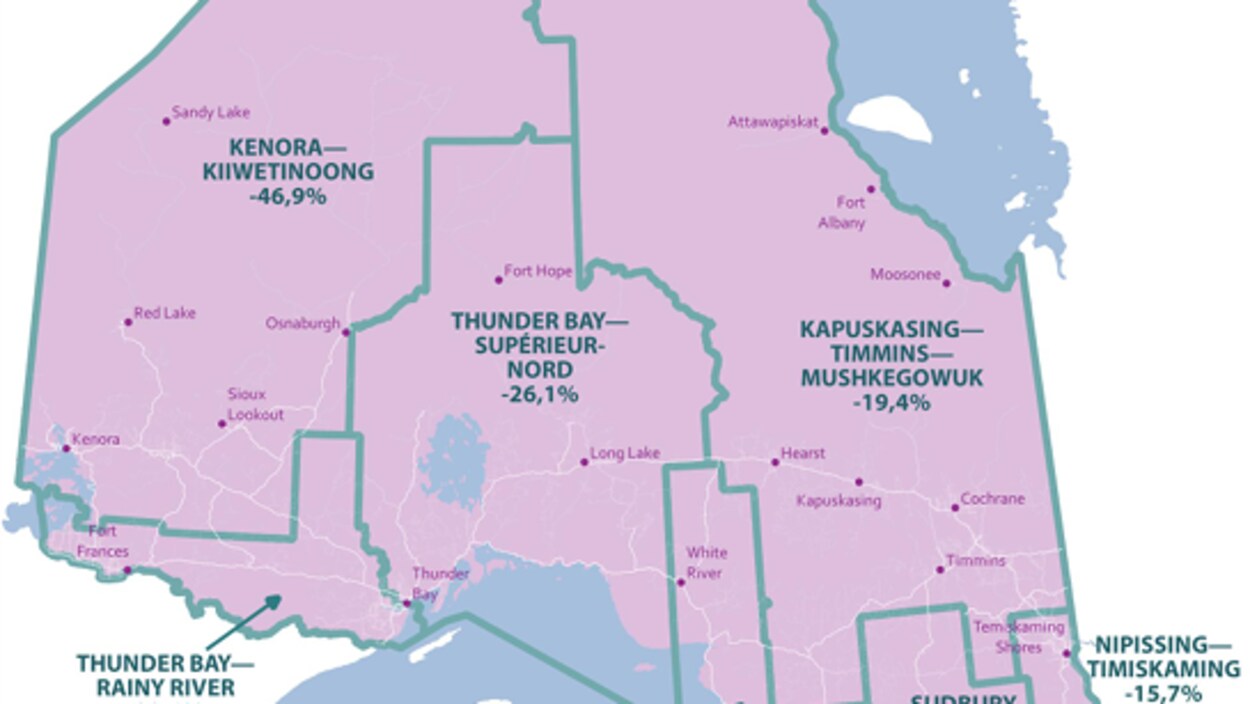 Le comté d’Algoma-Manitoulin-Kapuskasing aboli pour la prochaine élection
