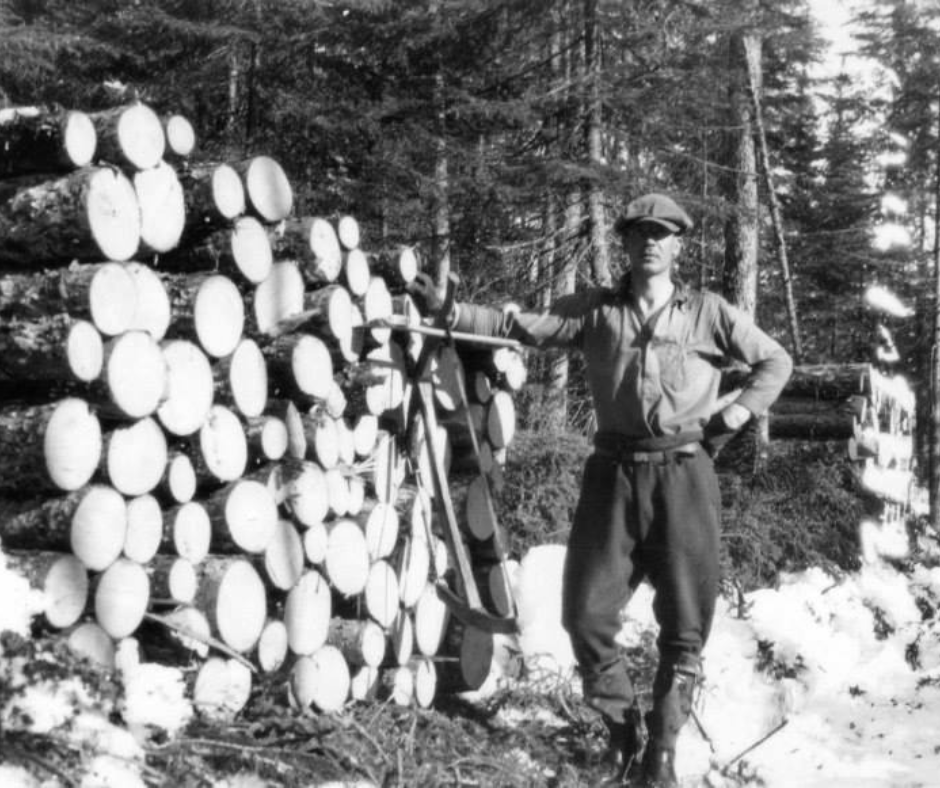 Dans le temps comme dans le temps – Le bucheron et la coupe du bois : Partie 1 – Le travail du bucheron avant les années 50